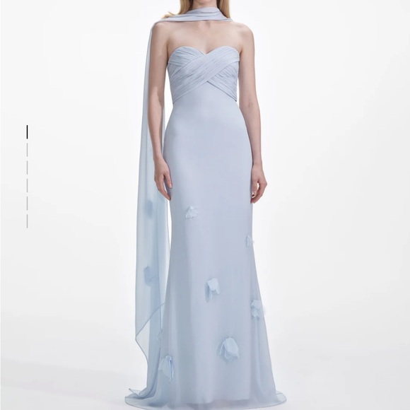 Self-Portrait Dresses & Skirts - Self Portrait Georgette blue gown